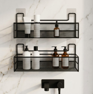 NOVS RACKS Premium Straight Shower Shelf