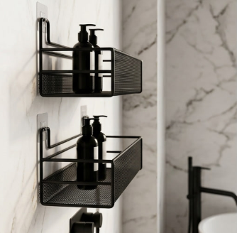 NOVS RACKS Premium Straight Shower Shelf